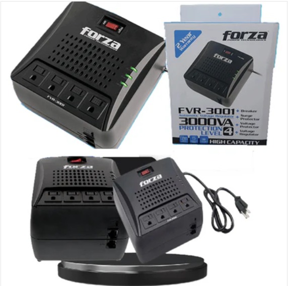 Regulador de voltaje automático Forza FVR-3001