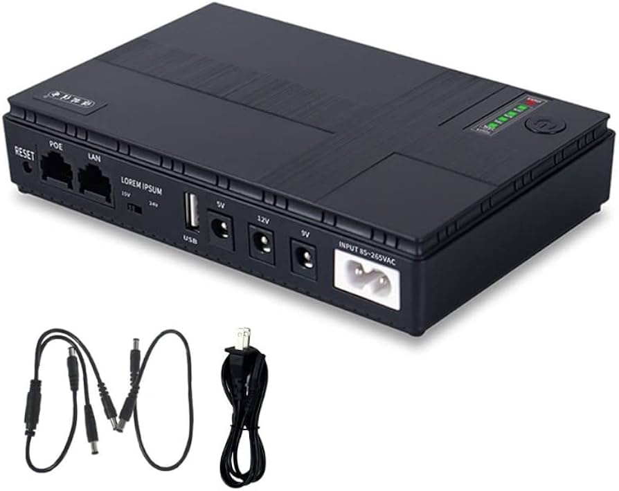 Mini UPS para routers y módems