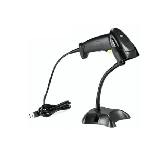 Lector de código de barras láser con base USB