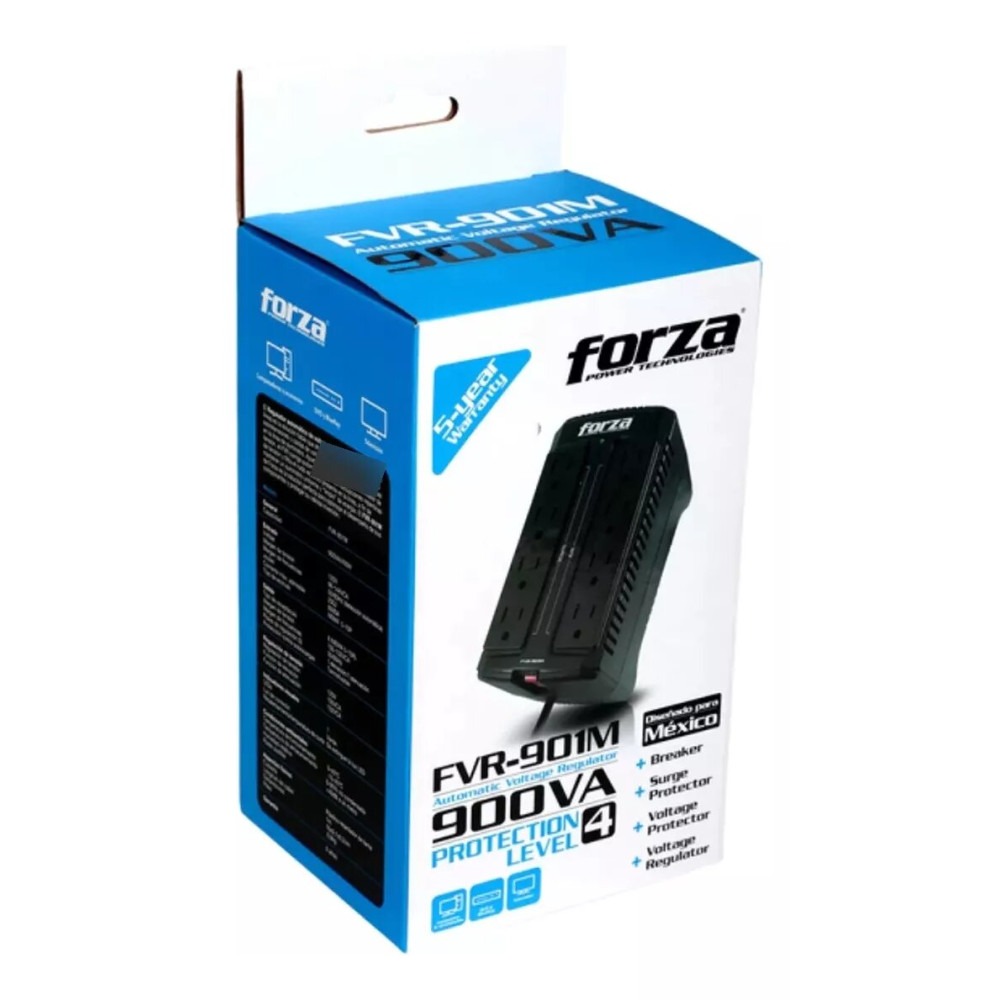 Regulador Automático de Voltaje Forza modelo FVR-901M