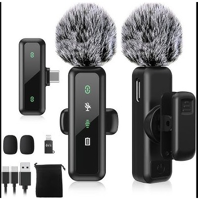 MICROFONO CORBATERO 3 EN 1 TIPO-C/IPHONE Y USB