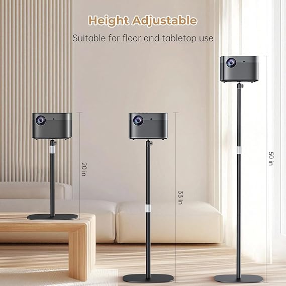 Soporte de Piso para Proyector con Altura Ajustable de 20''-50''