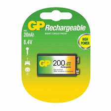 Batería recargable GP de 9V