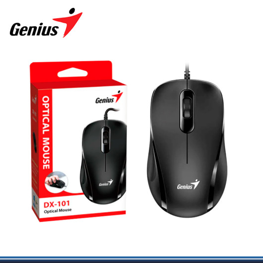 MOUSE OPTICO GENIUS DX-101 NEGRO USB
