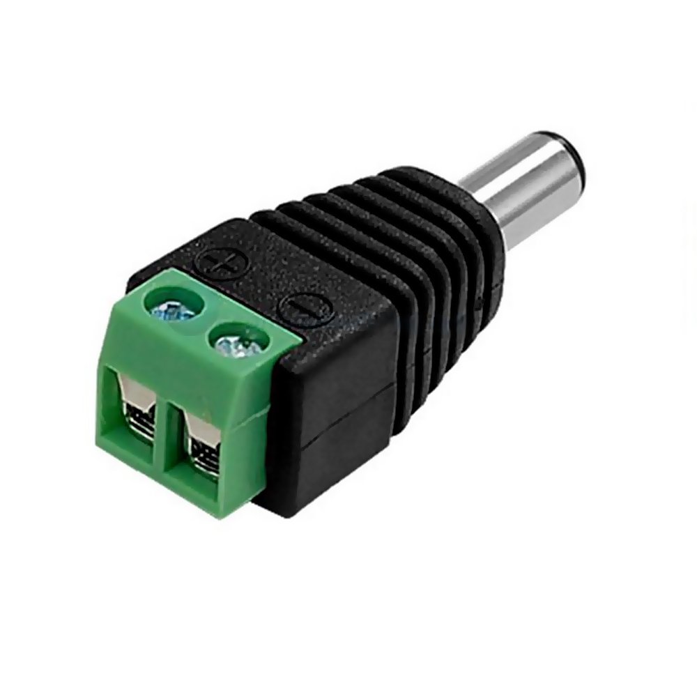 CONECTOR DC BORNERO MACHO 5.5 x 2.5MM