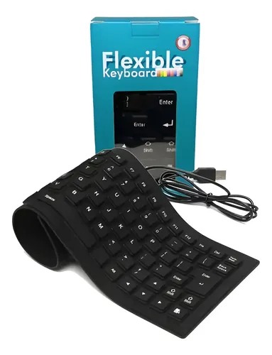 TECLADO ES-KEY-32 FLEXIBLE PEQUEÑO NEGRO