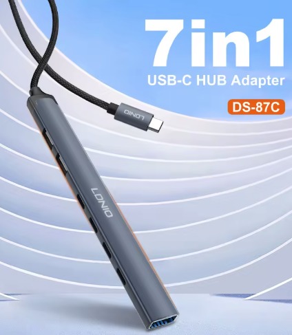 HUB USB-C 7 en 1 LDNIO DS-87C