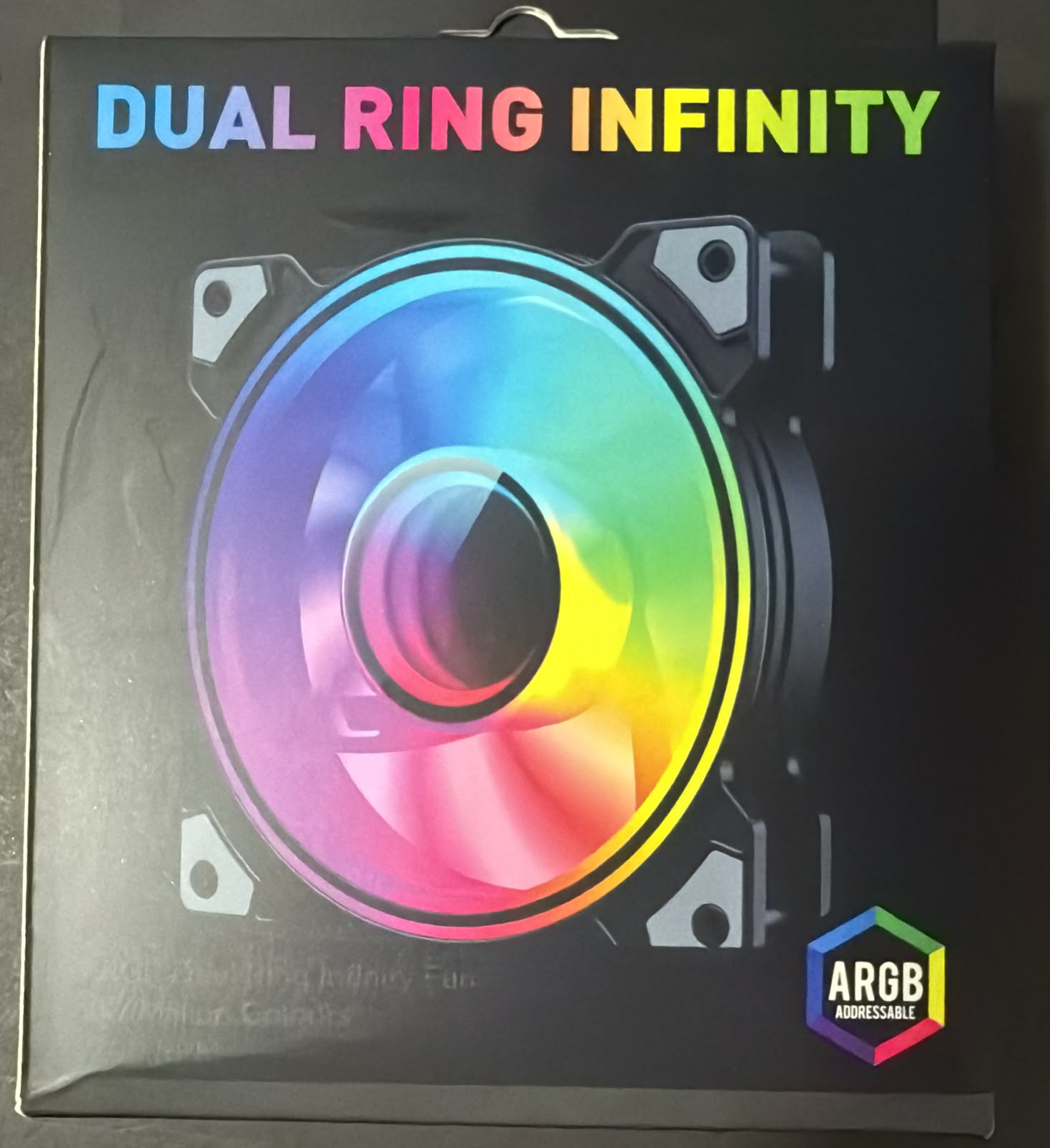 Ventilador GameMax Dual-Ring-Infinity ARGB Negro