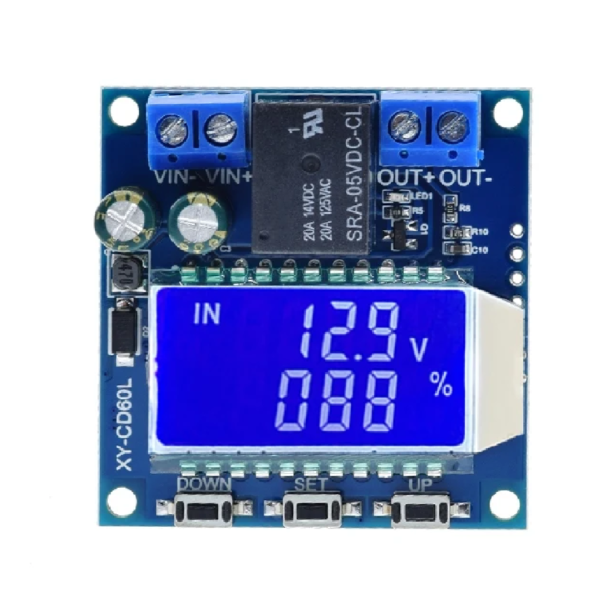 CONTROLADOR DE CARGA SOLAR CON INDICADOR CD60L 12V