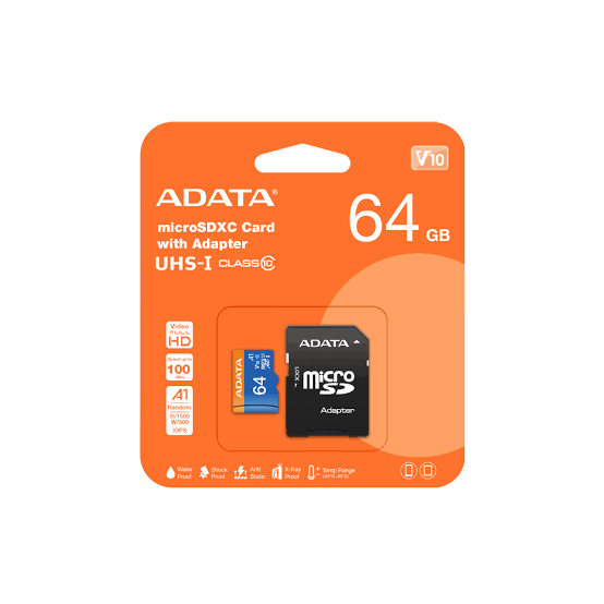 Memoria Micro SD HC – AData 64GB