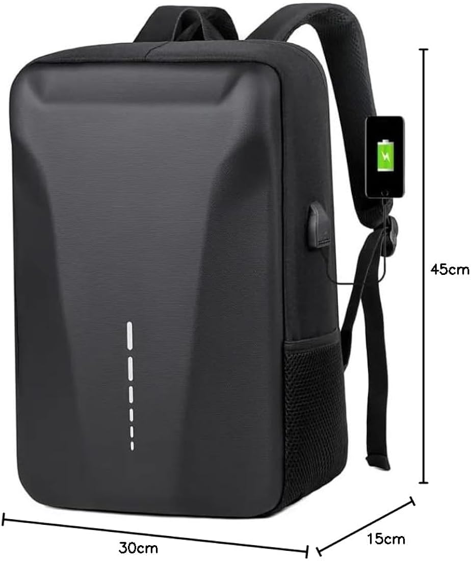 Mochila antirrobo ejecutiva con carcasa rígida y puerto USB