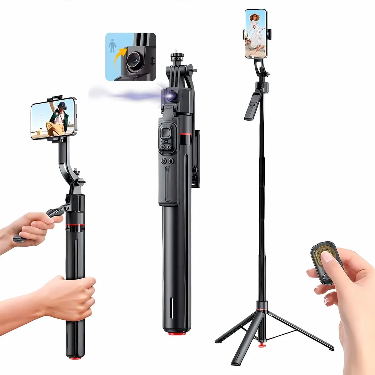 Tripode con seguimiento facial – giro 360° TT07