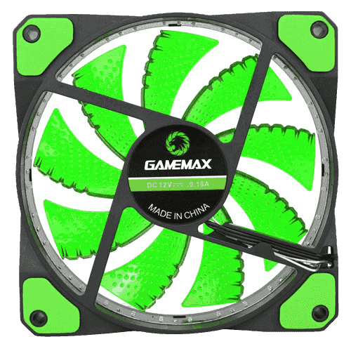 VENTILADOR GAMEMAX GMX-GF12G VERDE