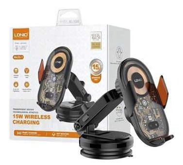 Soporte de Teléfono para Auto Carga Inalámbrica