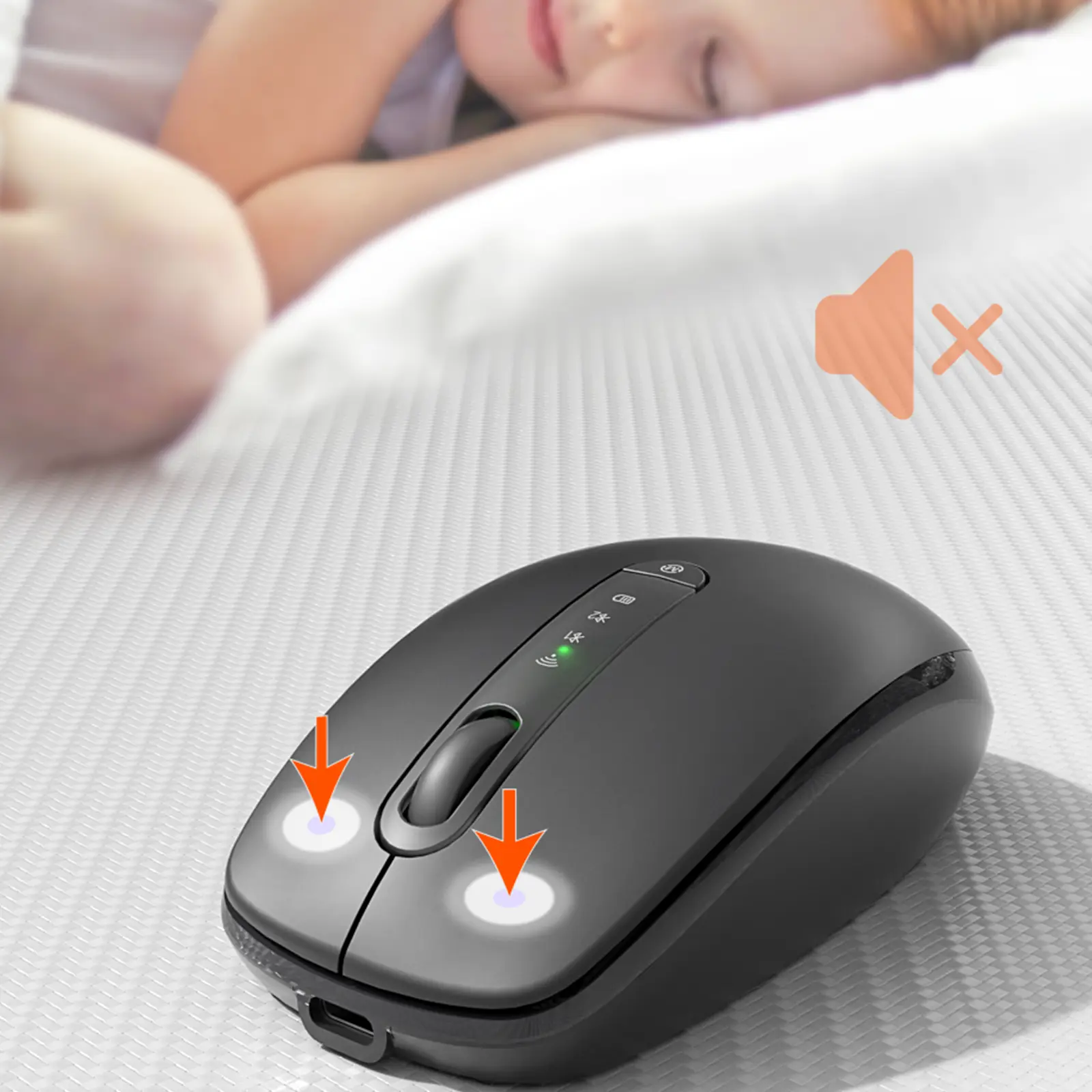 Mouse inalámbrico Meetion BTM100R