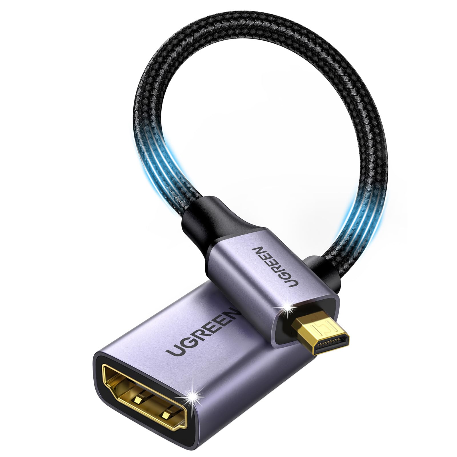 ADAPTADOR MICRO HDMI A HDMI HEMBRA 4K