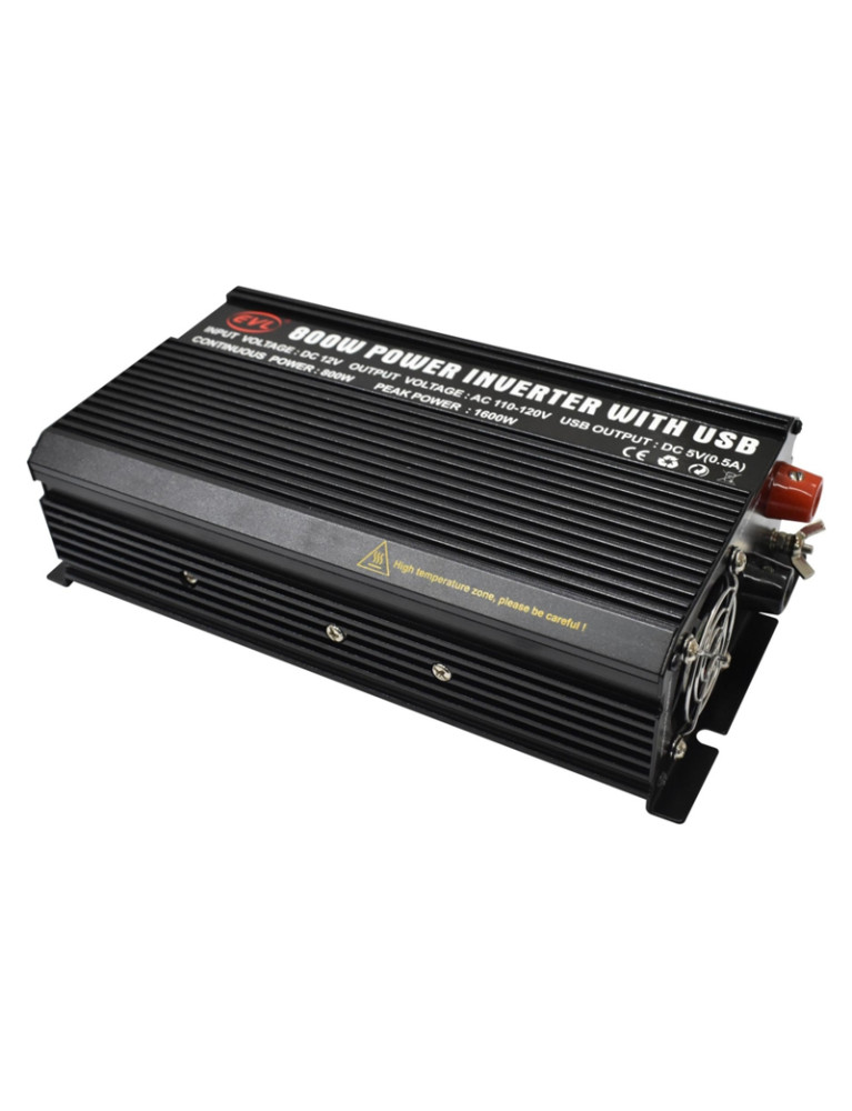 Inversor De Carro 12V Dc a 110V Ac 800 Watts PI-800
