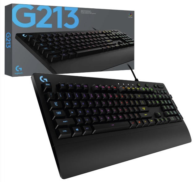 Teclado Gaming USB Multimedia Iluminado LOGITECH G213