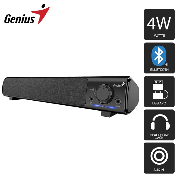 BARRA DE SONIDO GENIUS SOUNDBAR 220BT /4W/ AUX /BLUETOOT