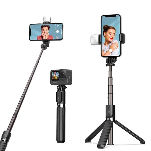 Monopod selfie stick Treqa tipo 2 con luz