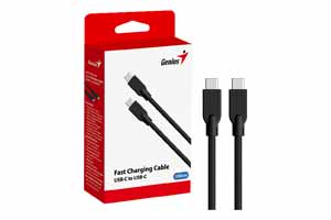 CABLE TIPO C A TIPO C 1.5M NEGRO CON MALLA