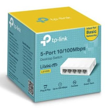 SWITCH 5 PUERTOS TP-LINK LS1005 10/100 Mbps