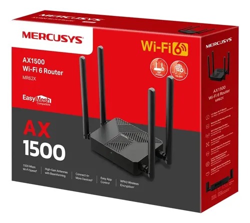 ROUTER MERCUSYS MR62X AX1500 DUAL BAND WIFI6