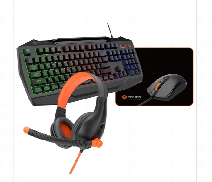 KIT GAMER MEETION C490 TECLADO + AUDIFONO + MOUSE + MOUSEPAD