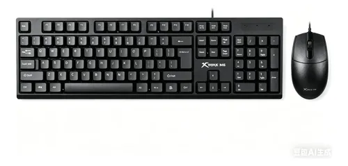 COMBO TECLADO Y MOUSE USB NEGRO MK-507