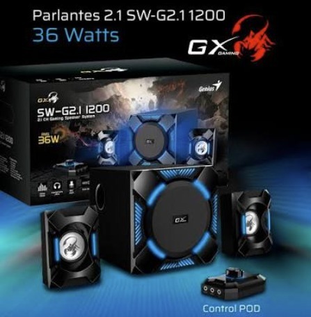 PARLANTES GENIUS SW-G2.1 1200 100-240V LED
