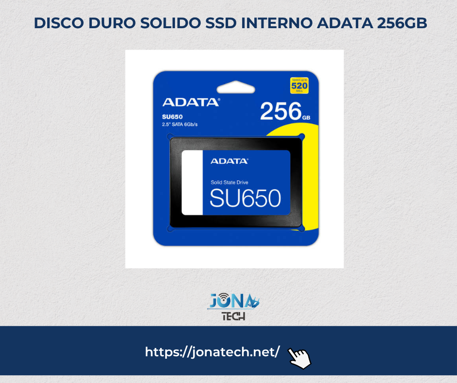 DISCO DURO SOLIDO SSD INTERNO ADATA 256GB