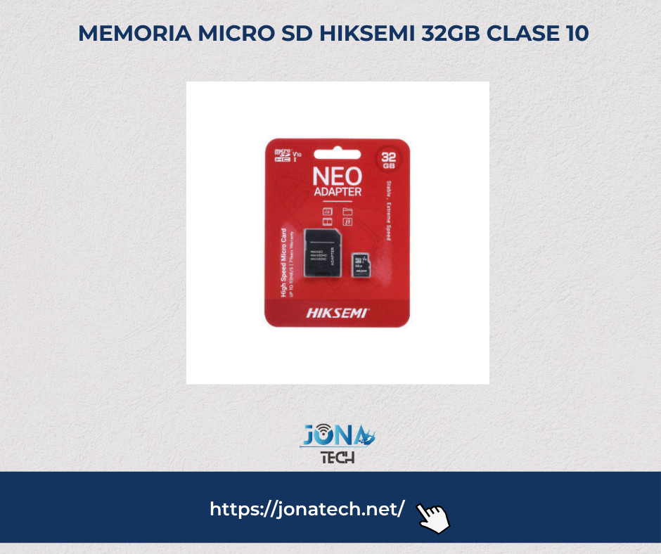 MEMORIA MICRO SD HIKSEMI 32GB CLASE 10