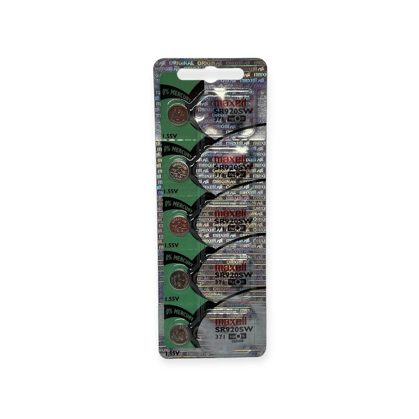 Pila de Reloj Blister X 5 SR920SW 371 Maxell