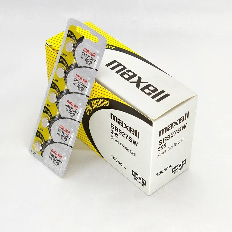 Pila de Reloj Blister X 5 SR927SW 395 Maxell