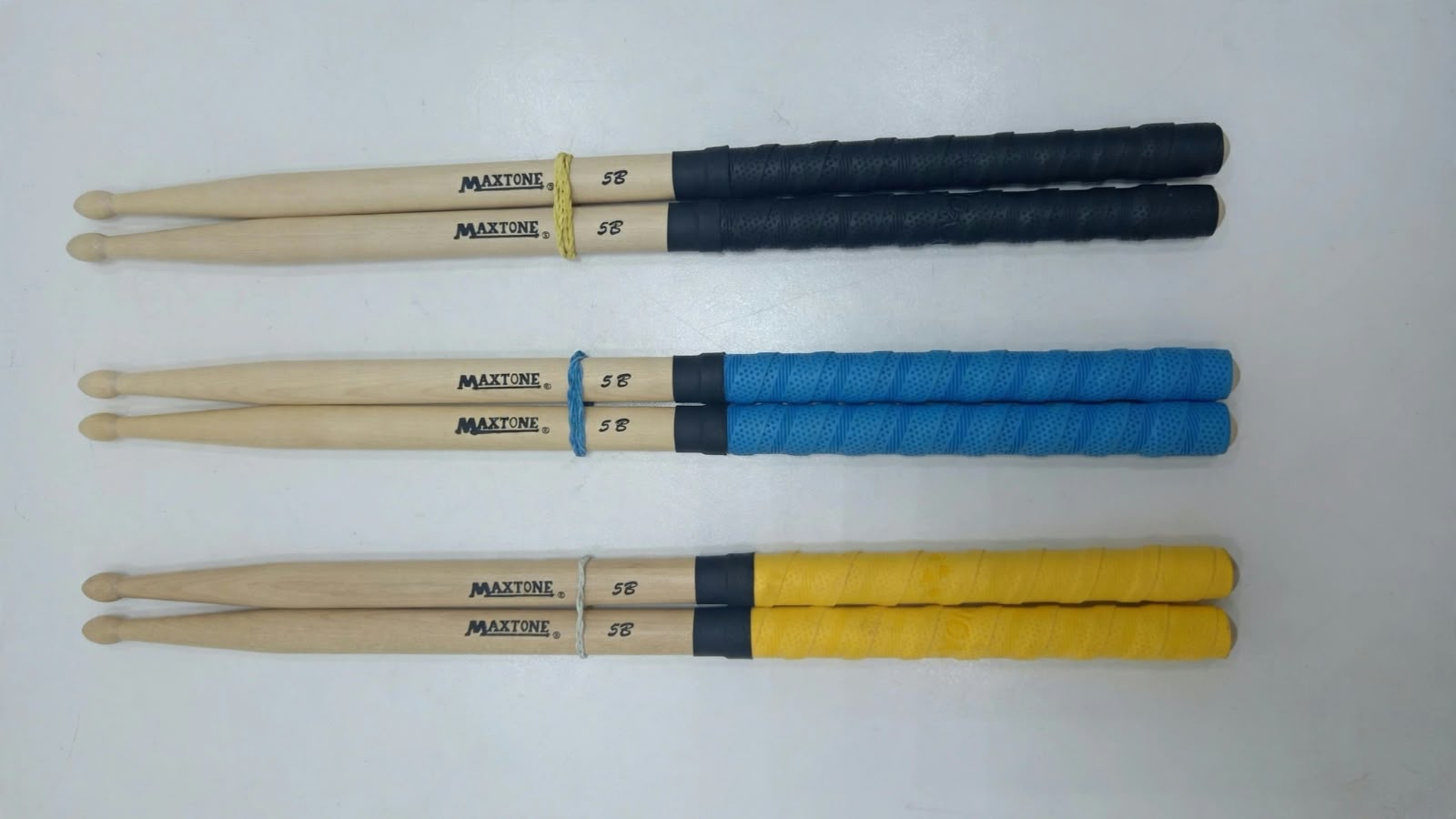 Baquetas para Batería Maxtone 5B con Grip Antideslizante