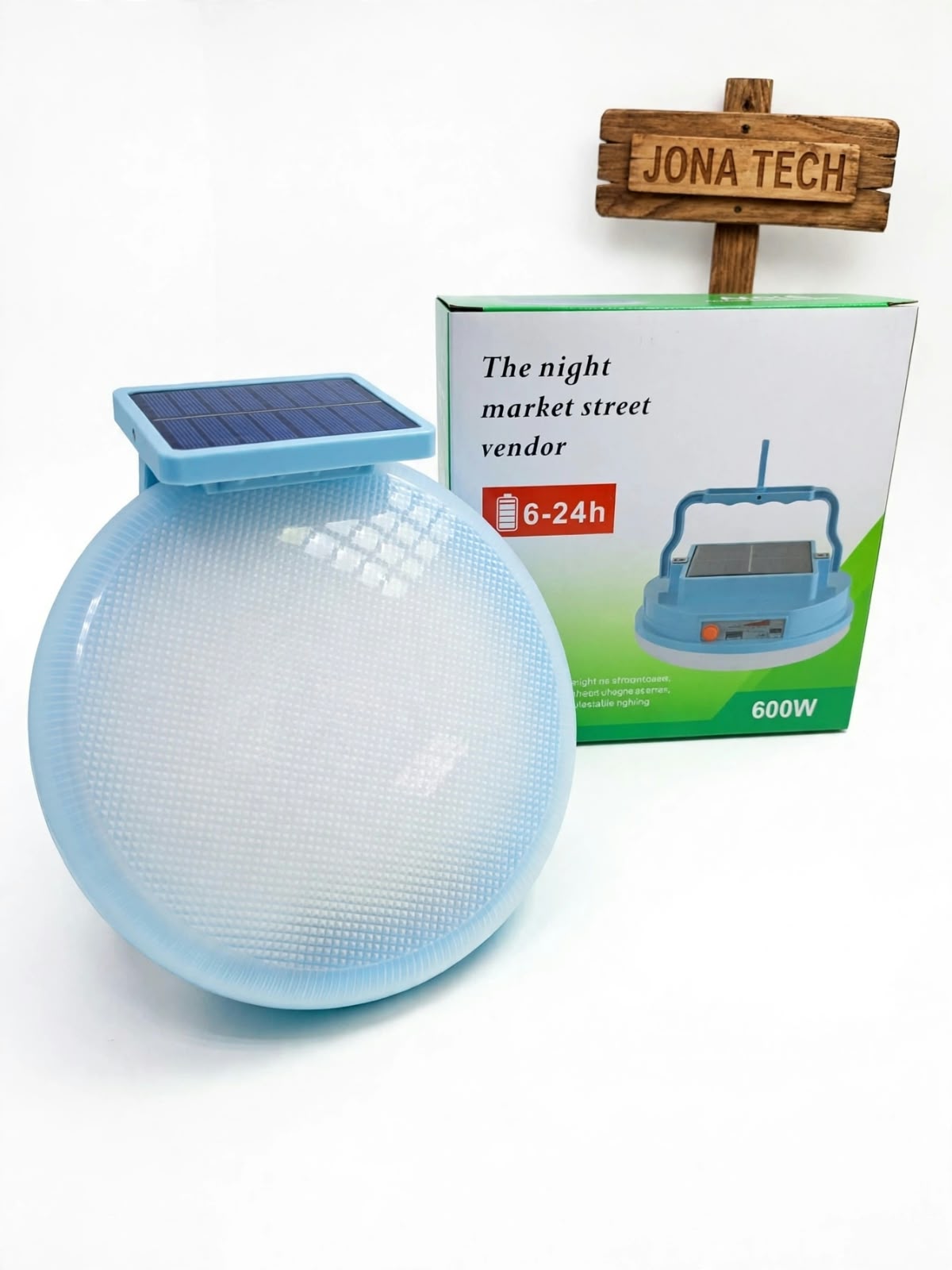 Foco Solar LED Recargable 600W con Panel Solar