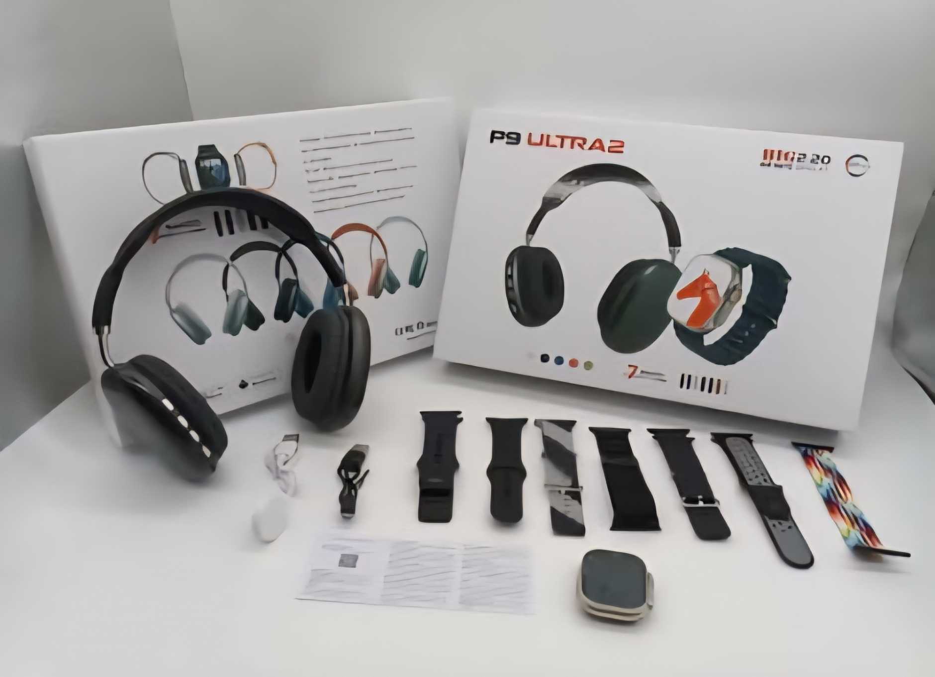 P9 Headphone + Ultra 2 Smart watch Big 2.20