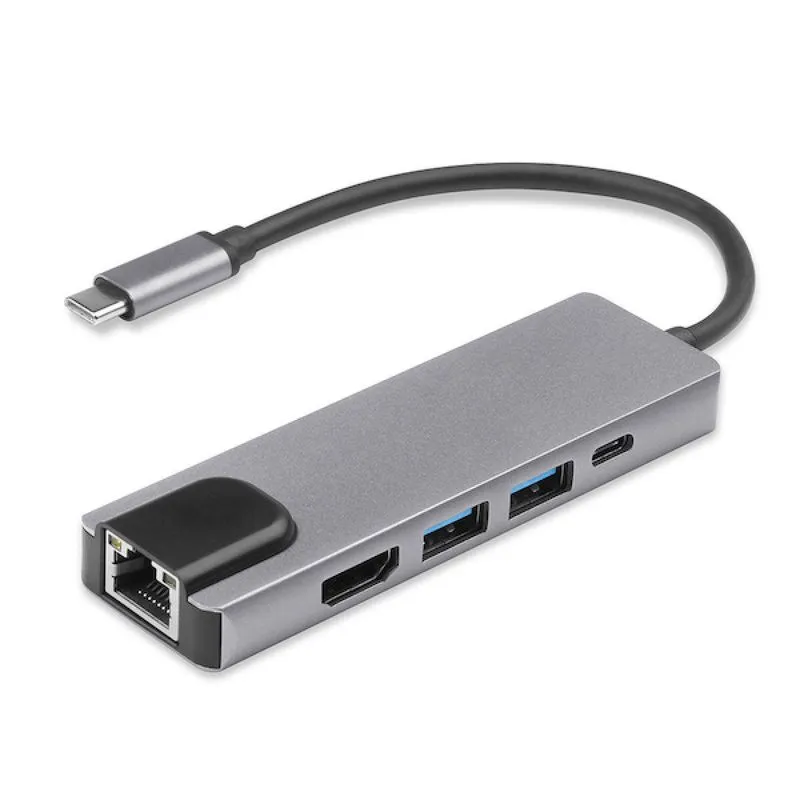 Adaptador tipo C 5 en 1