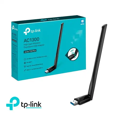 Tarjeta de red TP-Link Archer T3U Plus Inalámbrico USB