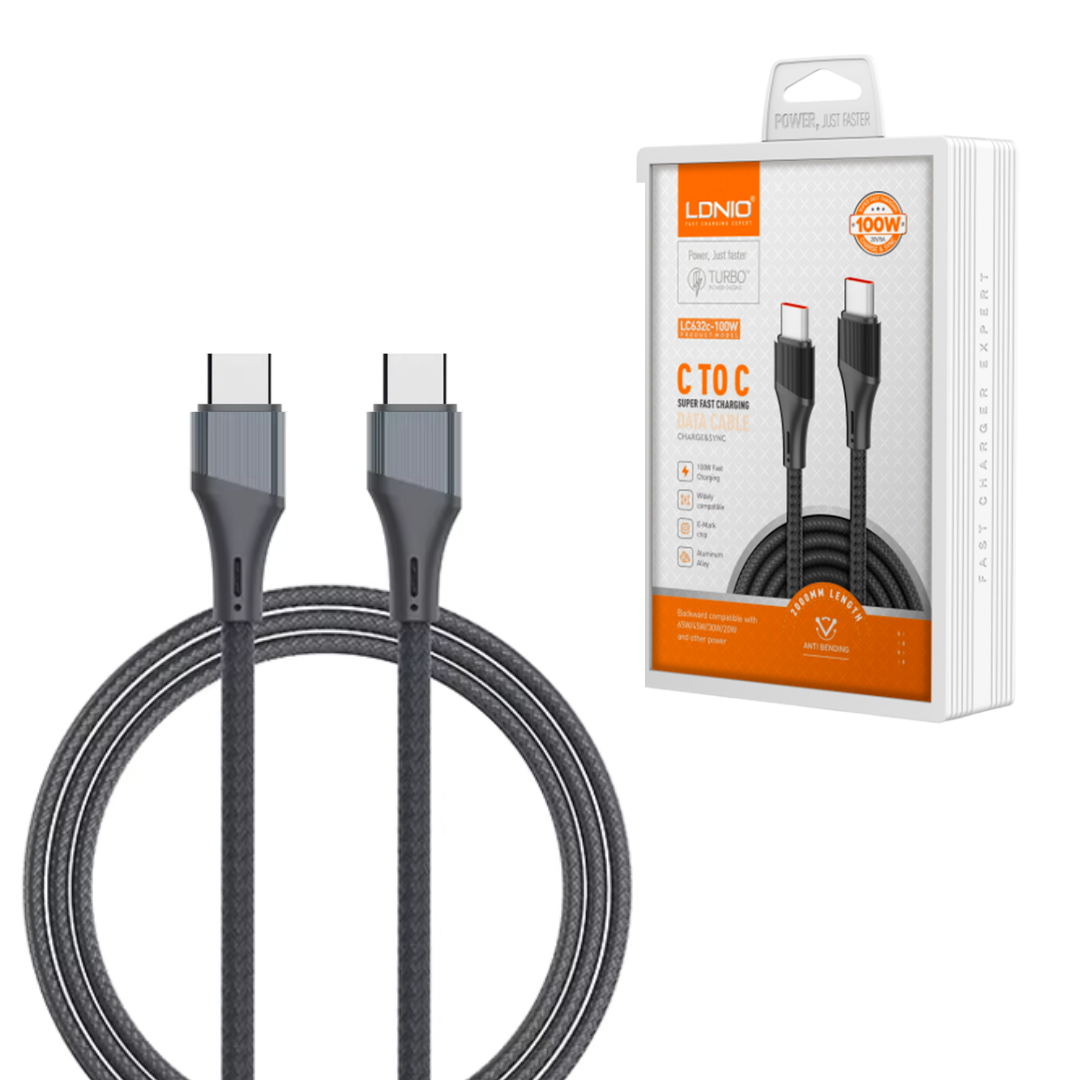 Cable de Carga y Datos LDNIO LC631C 1 Metro 100W