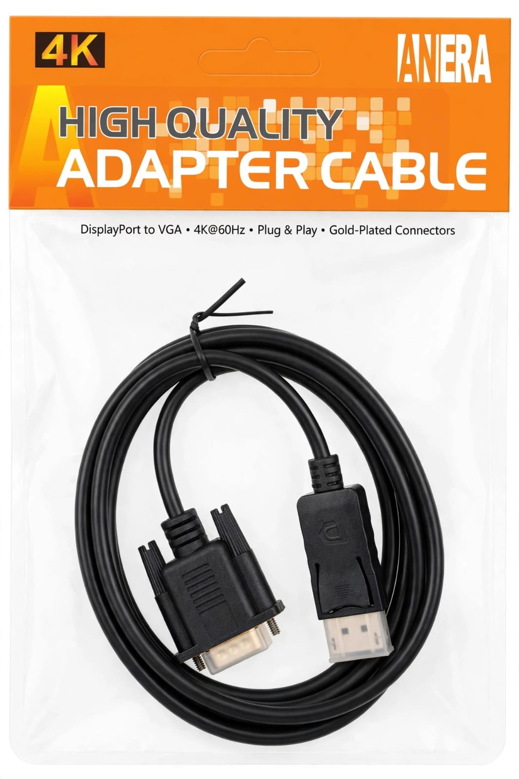 Cable Adaptador DisplayPort a VGA 4K @60Hz