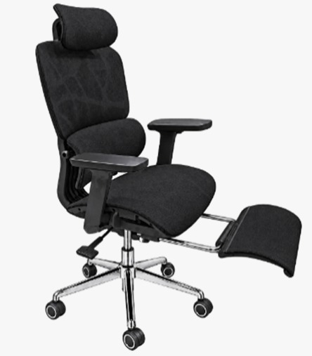 Silla Ergonómica Ejecutiva con Reposapiés